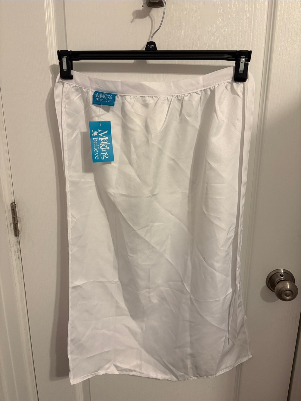 NWT Making Believe White Costume Apron Colonial Maid Server Apron One Size